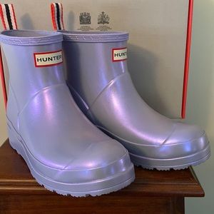 Hunter Short Nebula Boot in Pulpit Purple Women Size 6 (Fits like a 7)